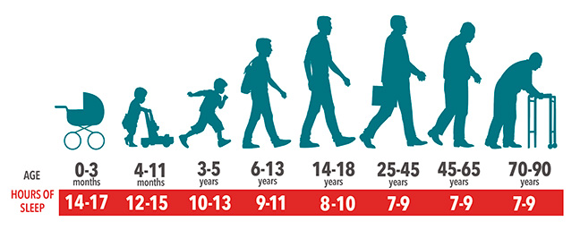 Age/Hours of Sleep Diagram