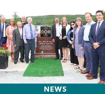 On the 40th Anniversary of Workers Memorial Day, June 20, a new memorial garden and plaque is unveiled in Sudbury.